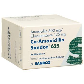 Co-Amoxicillin Sandoz Disp Tabl 625 mg 20 pcs