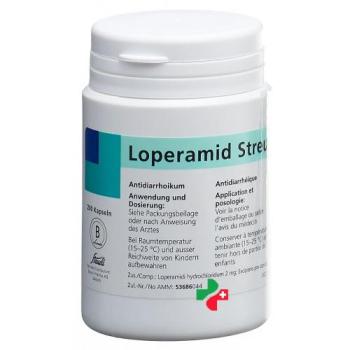 Loperamide Streuli Kaps 2 mg 200 pcs