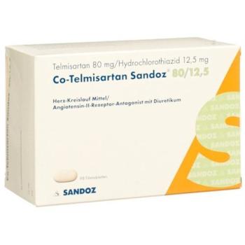 Co-Telmisartan Sandoz film tablets 80/12.5 98 pcs