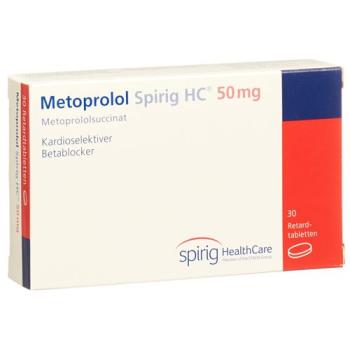 Metoprolol Spirig HC Ret Filmtabl 50 mg 30 pcs