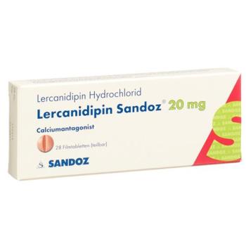 Lercanidipin Sandoz film tablets 20 mg 28 pcs