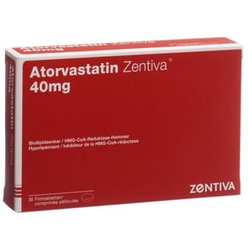 Atorvastatin Zentiva Filmtabl 40 mg 30 pcs