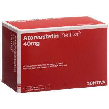 Atorvastatin Zentiva Filmtabl 40 mg 100 pcs