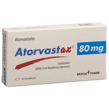 Atorvastax film tabl 80 mg 30 pcs