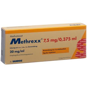 Methrexx Inj L&ouml;s 7.5 mg/0.375ml Fertspr 0.375 ml
