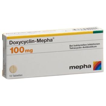 Doxycycline-Mepha Tabl 100 mg 10 pcs