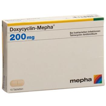 Doxycycline-Mepha Tabl 200 mg 10 pcs