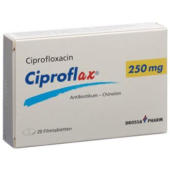 Ciproflax Filmtablet 250 mg 20 pcs