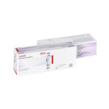Advate dry sub 1000 IU with solvent 2 ml perf