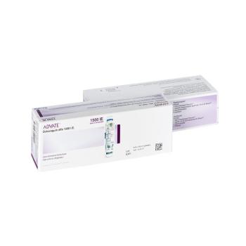 Advate dry sub 1500 IU with solvent 2 ml perf