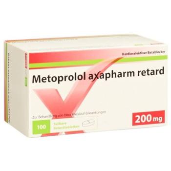 Metoprolol Axapharm Ret Tabl 200 mg 100 pcs
