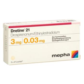 Dretine 21 Lactab 3 x 21 pcs