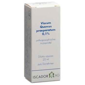 Iscador Viscum Quercus prepared 0.1% aqueous dilution 20 ml