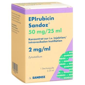 Epirubicin Sandoz 50mg/25ml perf 25ml