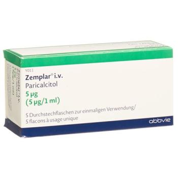 Zemplar Inj L&ouml;s 5mcg/ml 5 vials 1ml