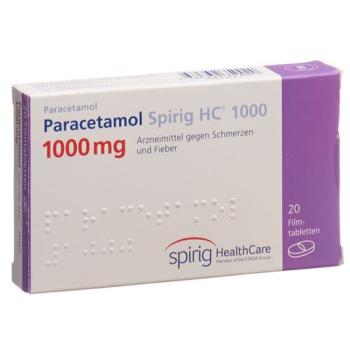 Paracetamol Spirig HC Filmtabl 1000 mg 20 pcs