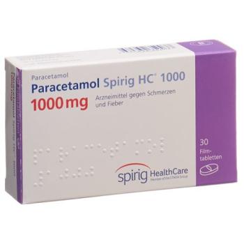 Paracetamol Spirig HC Filmtabl 1000 mg 30 pcs