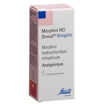 Morphini HCl Streuli Tropfen 10 mg/ml Fl 20 ml