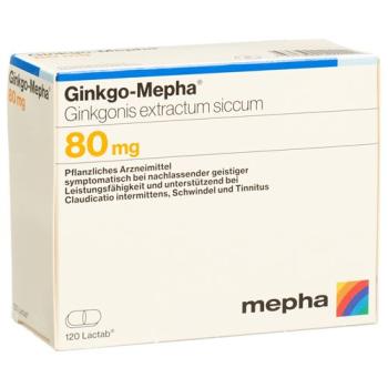 Ginkgo-Mepha Lactab 80 mg 120 pcs