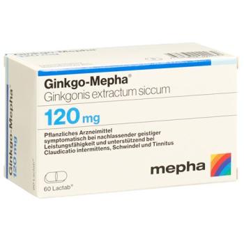 Ginkgo-Mepha Lactab 120 mg 60 pcs