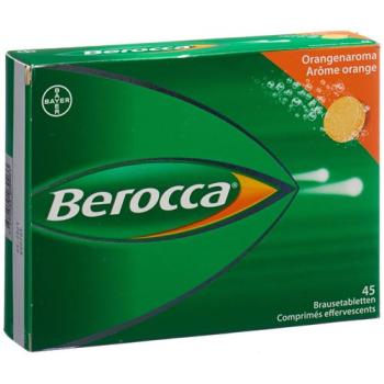 Berocca effervescent tablet orange flavor 45 pcs