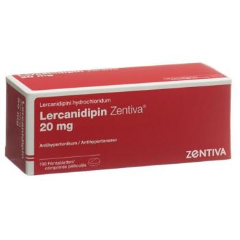 Lercanidipin Zentiva Filmtabl 20 mg 100 pcs