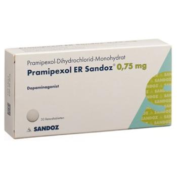 Pramipexol ER Sandoz Ret Tabl 0.75 mg 30 pcs