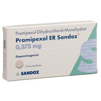 Pramipexol ER Sandoz Ret Tabl 0.375 mg 10 pcs