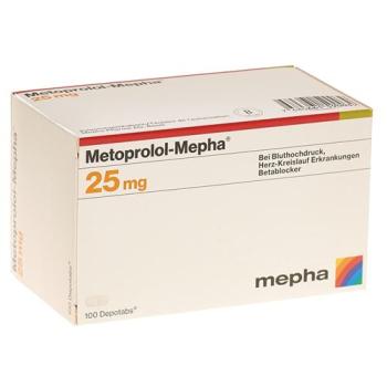 Metoprolol-Mepha Depotabs 25 mg 100 pcs