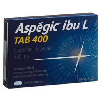 Aspegic Ibu L Tab Filmtabletten 400mg 10 Stück