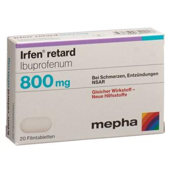 Irfen retard Ret Filmtabl 800 mg 20 pcs