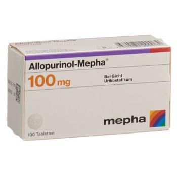 Allopurinol-Mepha Tabl 100 mg 100 pcs