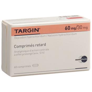 Targin Ret Tabl 60 mg/30 mg 60 pcs