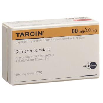 Targin Ret Tabl 80 mg/40 mg 60 pcs