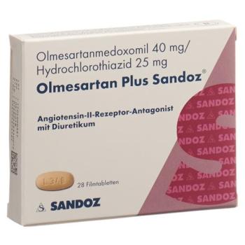 Olmesartan Plus Sandoz Filmtablet 40/25mg 28 pcs