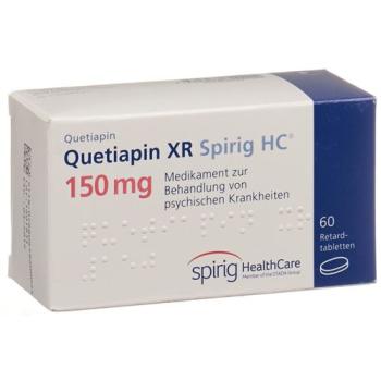 Quetiapin XR Spirig HC Ret Tabl 150 mg 60 pcs