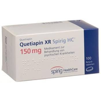 Quetiapin XR Spirig HC Ret Tabl 150 mg 100 pcs