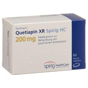 Quetiapin XR Spirig HC Ret Tabl 200 mg 60 pcs