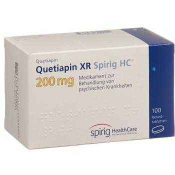 Quetiapin XR Spirig HC Ret Tabl 200 mg 100 pcs