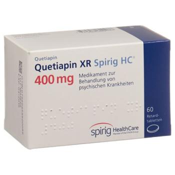 Quetiapin XR Spirig HC Ret Tabl 400 mg 60 pcs