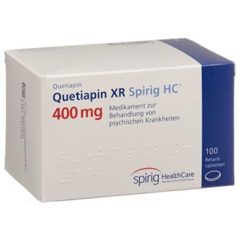 Quetiapin XR Spirig HC Ret Tabl 400 mg 100 pcs
