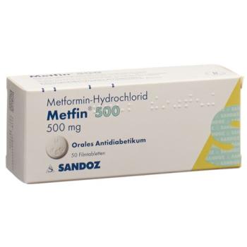 Metfin Filmtablet 500 mg 50 pcs