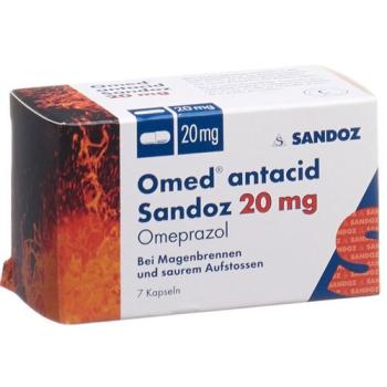 Omed antacid Sandoz Kaps 20 mg 7 pcs