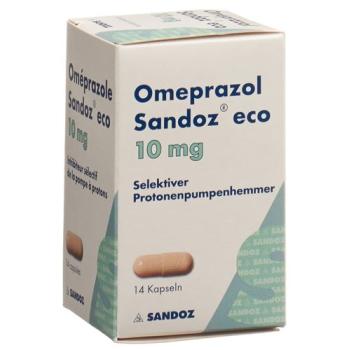 Omeprazol Sandoz eco Kaps 10 mg Ds 14 pcs