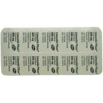 Linezolid Pfizer Filmtablet 600 mg 10 pcs