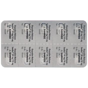Oxycodone-naloxone Sandoz Ret Tabl 20 mg/10 mg 60 pcs