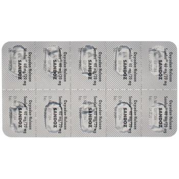 Oxycodone-naloxone Sandoz Ret Tabl 40 mg/20 mg 60 pcs