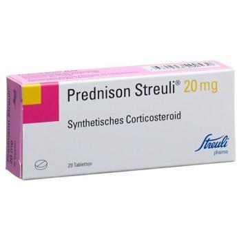 Prednisone Streuli Tabl 20 mg 20 pcs