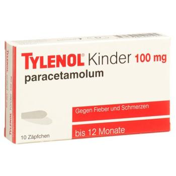 Tylenol Children's Supp 100 mg 10 pcs