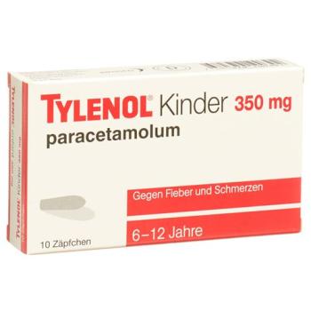 Tylenol Children's Supp 350 mg 10 pcs